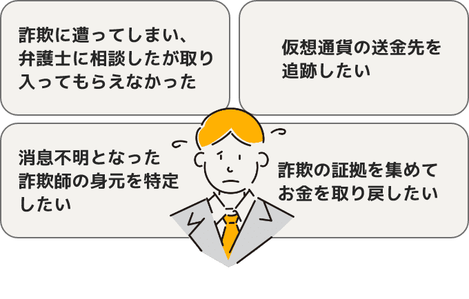 詐欺に遭ってしまい、弁護士に相談したが取り入ってもらえなかった